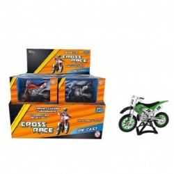 MOTO DIECAST CROSS DISPLAY 8PZ  - 27073