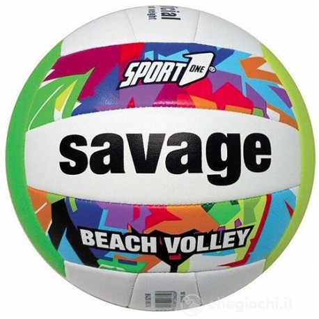 PALLONE VOLLEY SAVAGE CUOIO S5 GONFIO  -