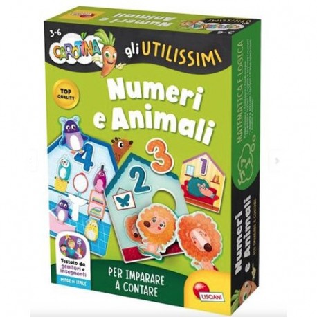 LISC.CAROTINA  NUMERI E ANIMALI  -