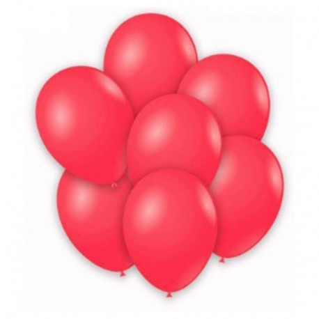 PALLONCINI ROSSO CORALLO PASTEL 12" (CON