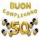 PALLONCINI BUON COMPLEANNO 50ANNI 39PZ