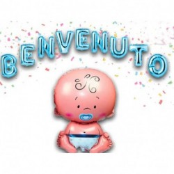 PALLONCINI BENVENUTO CON BEBE'  - ST4906