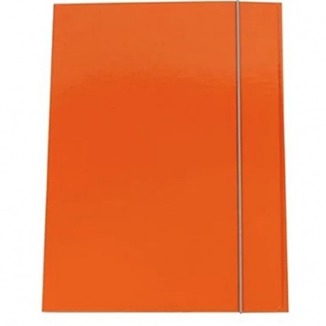 CARTELLINA C/ELASTICO 3L 25X35 ARANCIO