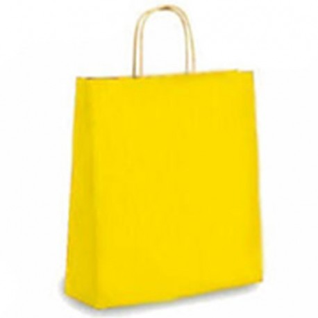 SHOPPER T/U 16X8X21CM GIALLO -