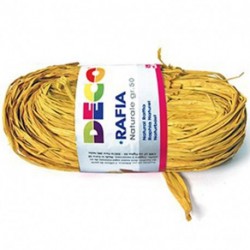 RAFIA NATURALE PACCHETTO 50GR GIALLO