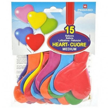 PALLONCINI CUORE ASS. 15PZ. - PB032-CRM