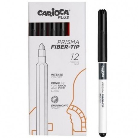 PENNARELLI CARIOCA PRISMA NERO 12PZ