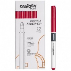 PENNARELLI CARIOCA PRISMA ROSSO 12PZ