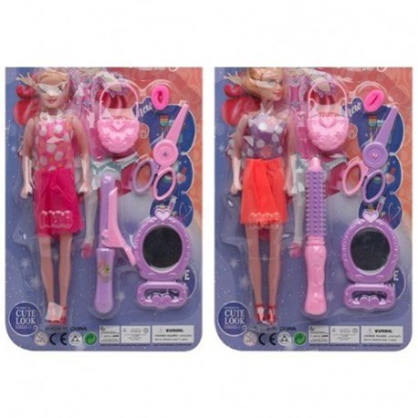 GIRL BAMBOLA FAHION DOLLS C/ACC BL  -