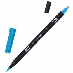 PENNARELLO 2 PUNTE DUAL BRUSH CYAN