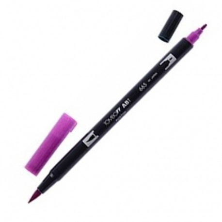 PENNARELLO 2 PUNTE DUAL BRUSH PURPLE