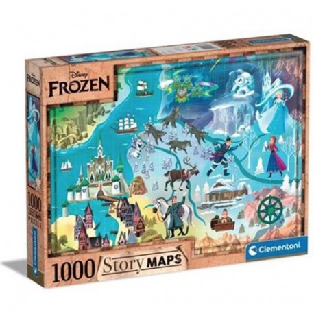 CLEM PUZZLE 1000 DISNEY MAPPA FROZEN  -