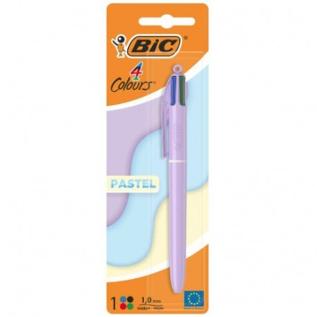 PENNA 4 COLORI PASTEL BIC BLISTER