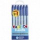 PENNE CARIOCA FIORELLA BLU 6PZ BL.