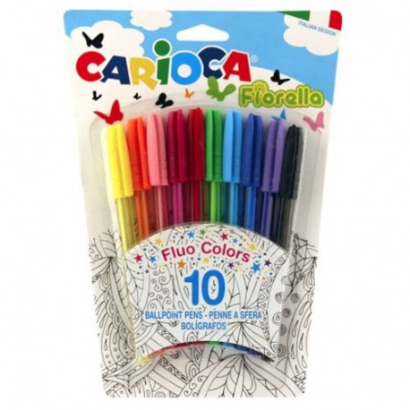 PENNE CARIOCA FIORELLA COLORI ASS. 10PZ