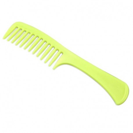 PETTINE MANICO DENTI LARGHI FLUO  -