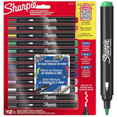 PENNARELLI 12PZ SHARPIE CREATIVE MARKERS