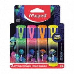 EVIDENZIATORI 4PZ  MAPED PARADISE -