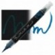 PENNA PENTEL DUAL METALLIC BRUSH BLU