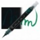 PENNA PENTEL DUAL METALLIC BRUSH VERDE