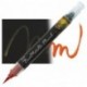 PENNA PENTEL DUAL METALLIC BRUSH ARANCIO