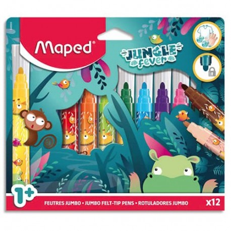 PENNARELLI 12PZ MAPED JUNGLE FEVER JUMBO