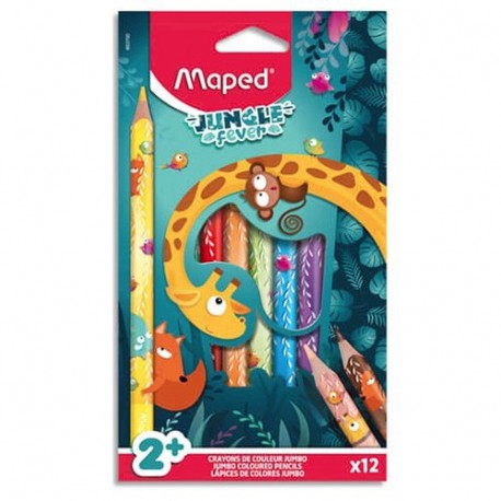 PASTELLI 12PZ MAPED JUNGLE -  863700