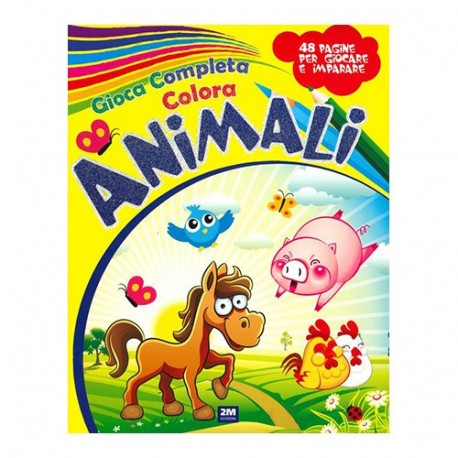 GIOCA COMPLETA COLORA-ANIMALI  - MDV489