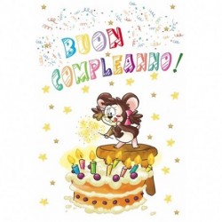 BIGLIETTO BUON COMPLEANNO BIMBI