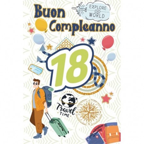 BIGLIETTO BUON COMPLEANNO 18