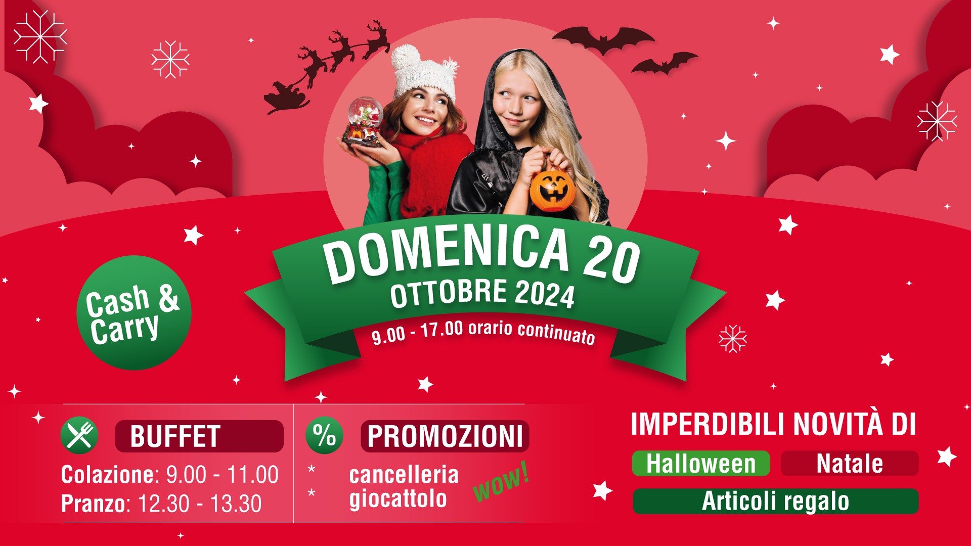 APERTURA STRAORDINARIA - DOMENICA 20 OTTOBRE 2024 -  TI ASPETTIAMO